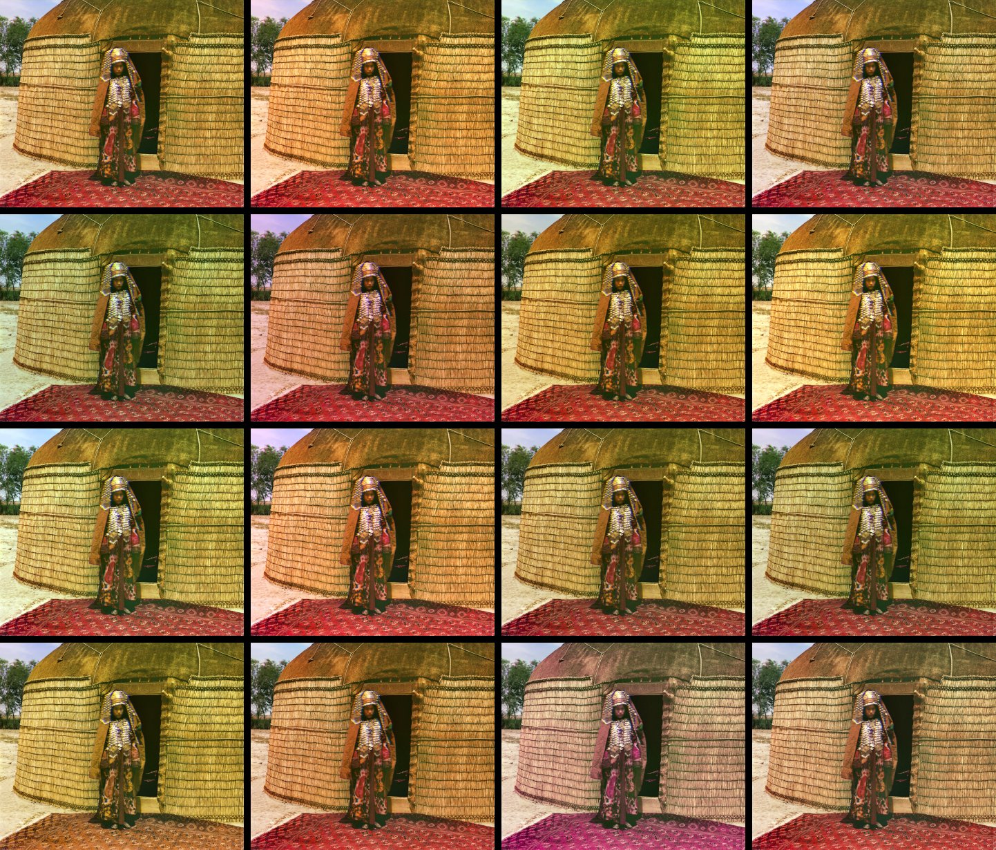 Color mapping variant grid for tippie