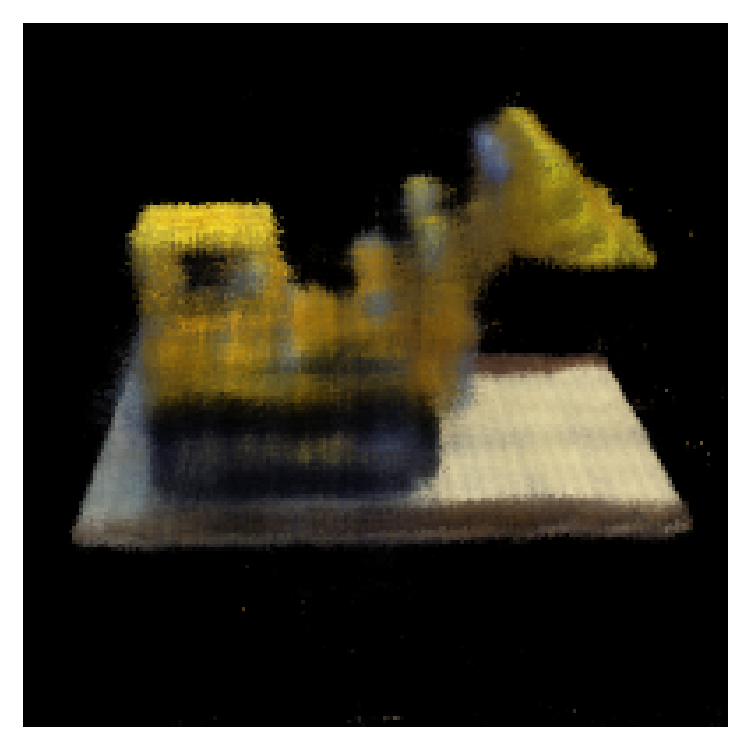 Lego training progression at step 1400