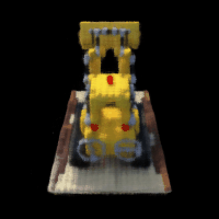 Lego spherical rendering after 10,000 iterations