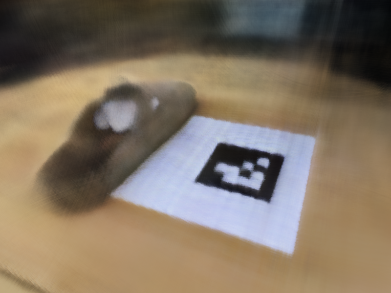 Own dataset (shoe) training progression at step 1400